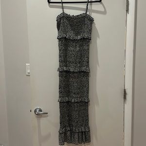 Smocked midi dress
